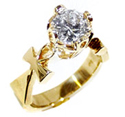 ankh diamond ring
