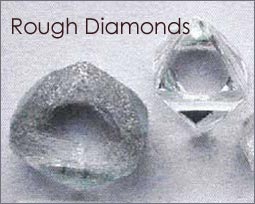 raw diamonds