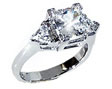 3 stone diamond rings